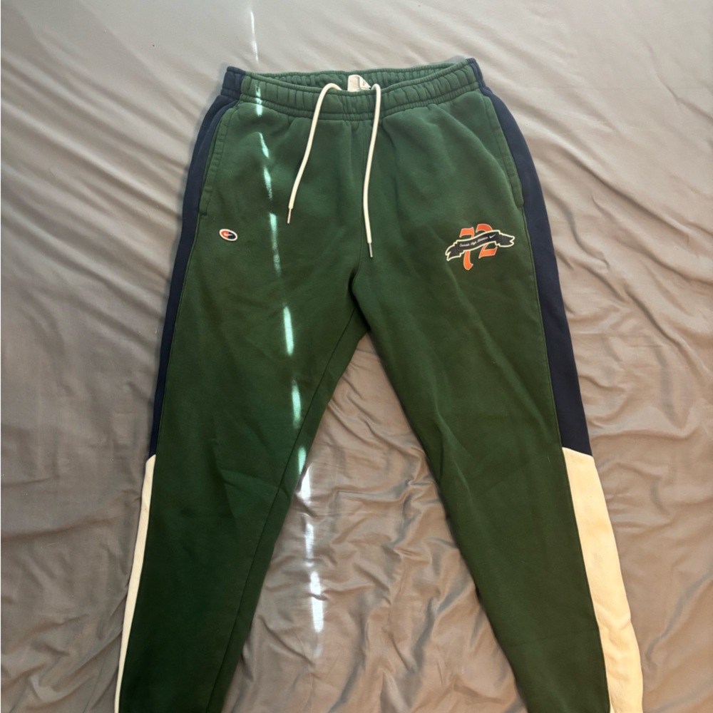 Nike Green and Navy Sweatpants